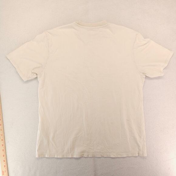 Guess Casual Graphic Short Sleeve Crew Neck T Shirt Mens Size Medium M Tan - Picture 9 of 10